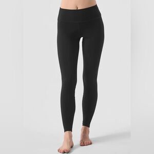 NWT Alo High Waist Solid Vapor Legging Black XS